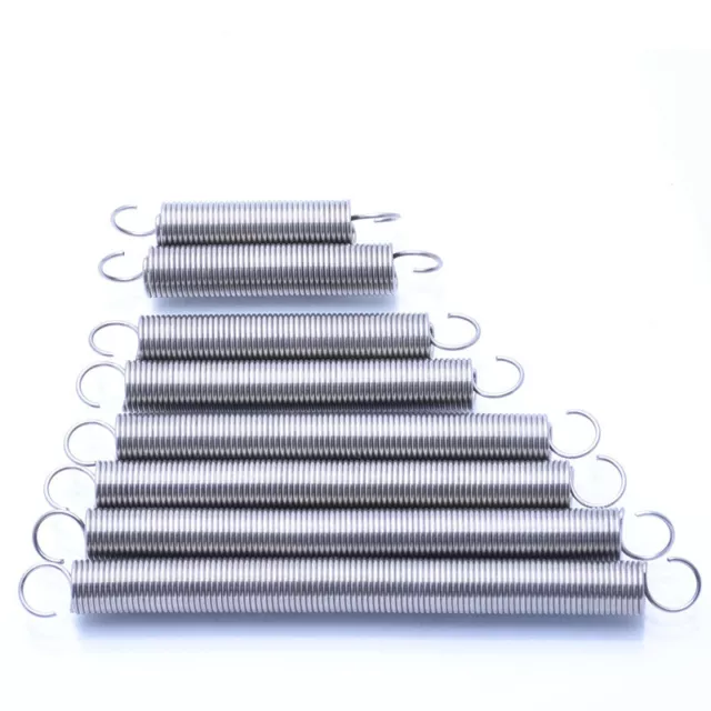 1.2mm Wire Dia Expansion Tension Extension Spring 10/12mm OD 304 Stainless Steel