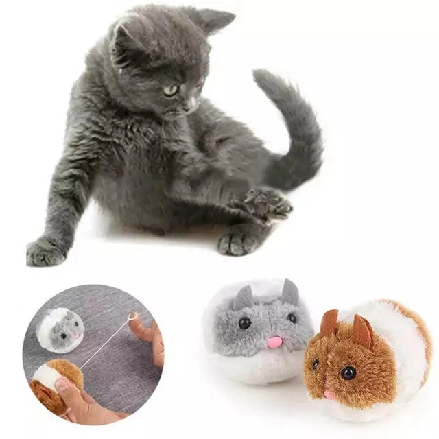 Cat Toy Kitten Mice Interactive Mouse Toys For Indoor Moving Cats Hamster A4N3 3