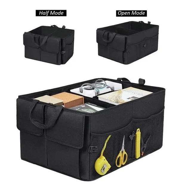 Boîte de rangement pliante en tissu feutré pour sac à ordures accordéon, organisateur de cofe de voiture avec couvercle - Chine Sac de rangement pour voiture, sac à déchets accordéon