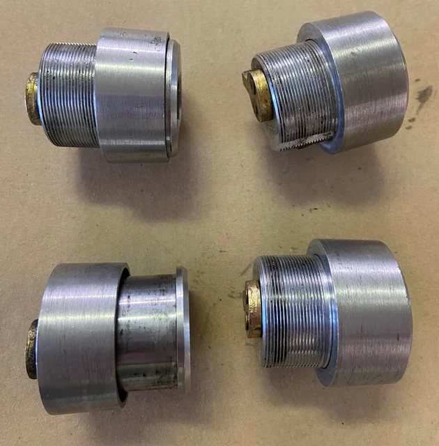 set of 4 used  6 pin  I/C Core Mortise  Housing Adams Rite Satin Chrome Finish