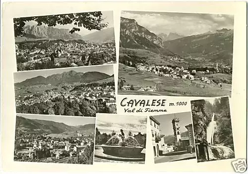 Cavalese - Val Di Fiemme - Vedutine (Trento) 1963