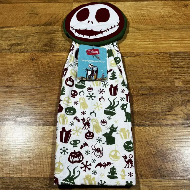 Toalla de mano colgante Jack The Skellington de Disney Pesadilla antes de Navidad