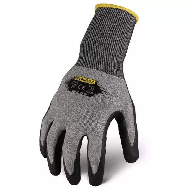 IRONCLAD PERFORMANCE WEAR SKC3MF-06-XXL Knit Gloves,A4,HPPE/Steel,ANSI,2XL,PR
