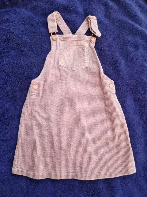 ragazze 6-7-8 anni smart grazioso abito velluto gonna felpa vestiti piinafore prossimi