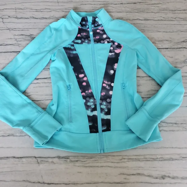 Ivivva by Lululemon Girls Perfect Your Practice Full Zip Jacket Size 12