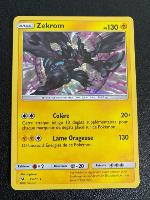 Zekrom GX - carte Pokémon SM138 Cartes Promo Black Star Soleil et Lune