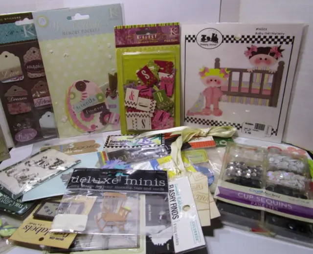 Scrapbooking Stickers, Die Cuts and Embellishments Mixed Lot - Jolee's, Colorbok
