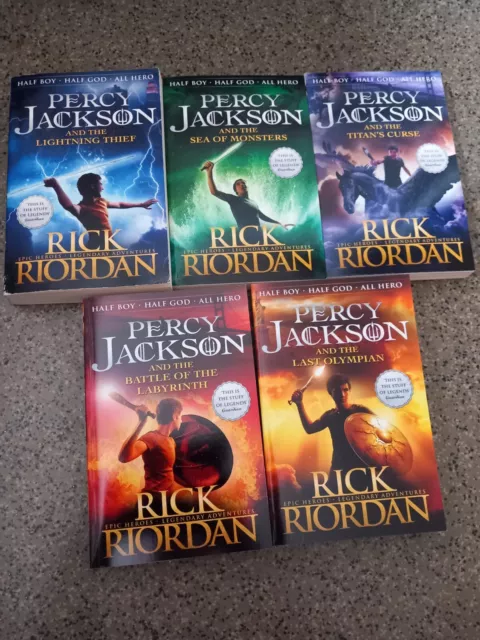 Percy Jackson Complete Set Of 5,Paperback Books by Rick Riordan
