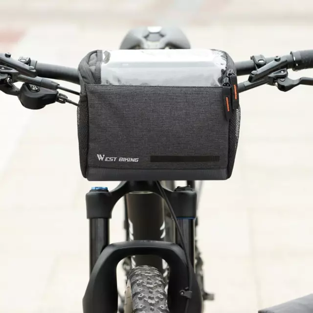 Sacoche de guidon de vélo VTT Panier de vélo Sac avant Sac isotherme Sac