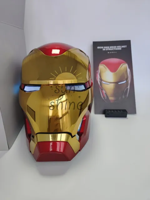 Autoking Iron Man Mk50 Friday Helmet 1/1 wearable Helmet Cosplay LED Gift
