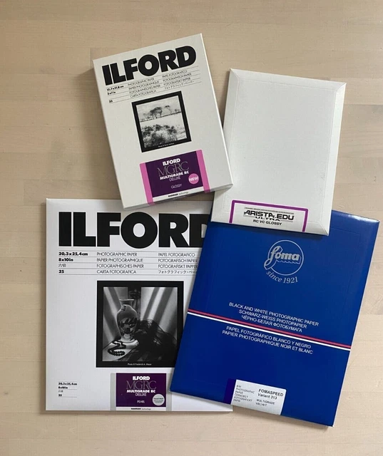Black and White Photo Paper - Assorted Lot