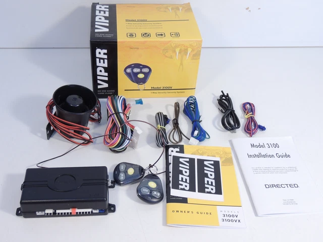 Viper 3100V 1-Way Security System Keyless Entry Car Vehicle Alarm System NEW