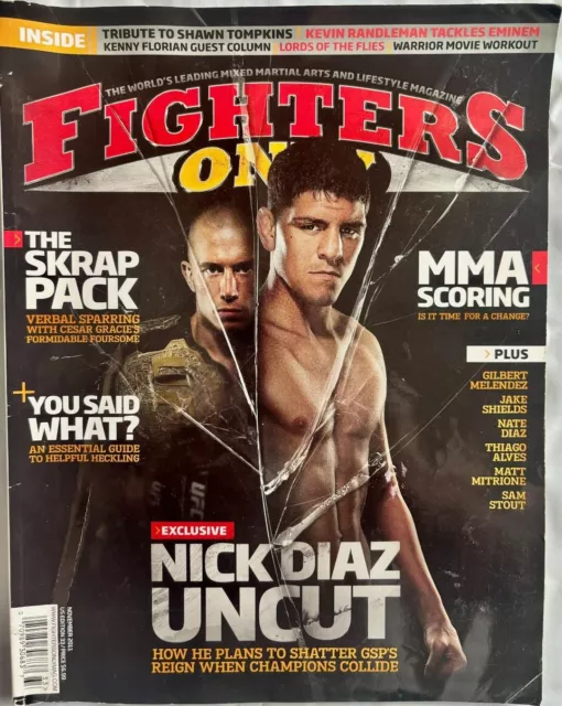 🔥🔥 Nick Dick GSP MMA UFC Fighters Only Magazine November 2011 🔥🔥