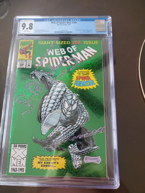 Web of Spider-Man #100 CGC 9.8, 1st Spider Armor, Original Owner!
