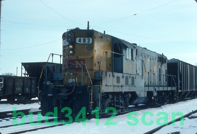 LN L&N Louisville & Nashville GP7 #483 at Winchester KY 1979 ORIGINAL Slide!
