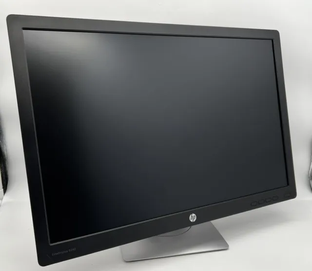 HP EliteDisplay E242 LED Monitor 61cm 24" TFT 1920x1200 HDMI DP VGA Refurbished