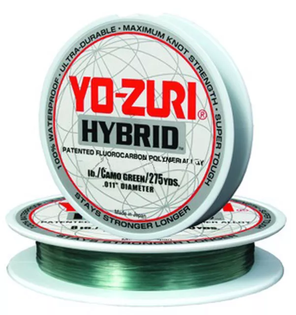 YO-ZURI HYBRID FLUOROCARBON 6 lb. 600yd Smoke Fishing Line 6lb