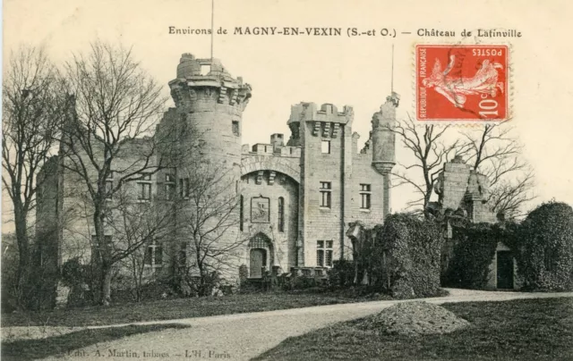 *28491 cpa envrions de Magny - Château de Lafinville