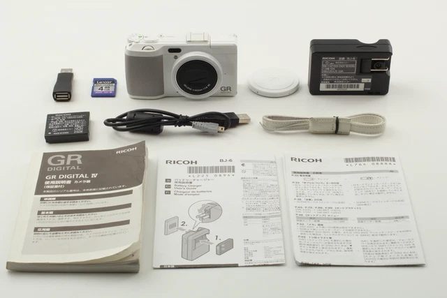 [Near MINT] RICOH GR DIGITAL IV 4 10.4MP Camera White Limited Edition From JAPAN