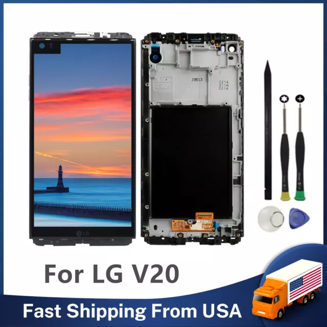 LCD Display Touch Screen Digitizer Assembly Replacement + Frame For LG V20