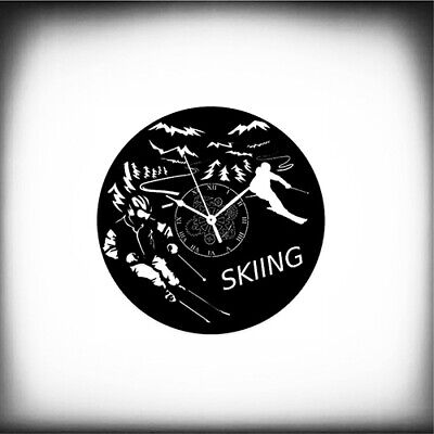 OROLOGIO DA PARETE - SKIING SCI SCIARE - Sport Montagna - Idea Regalo Snow