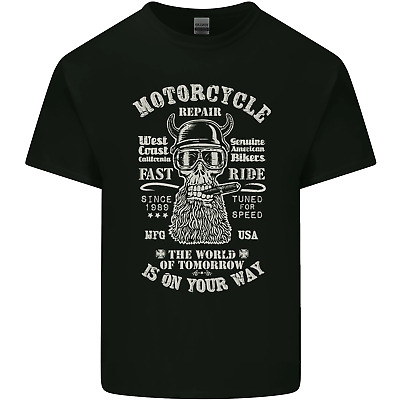Riparazione Moto Motocicletta Motociclista Da Uomo Cotone T-Shirt Tee Top
