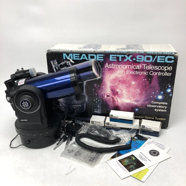 MEADE ETX90/EC ASTRONOMICAL Telescope Portable Electric Controller Boxed CP EUR 100,27