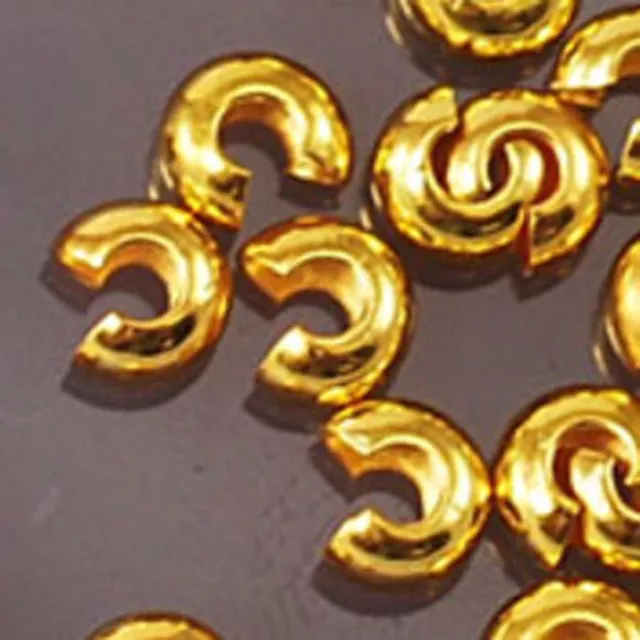 Crimp Cover Beads Knot Silver Gold Brass Copper Gunmetal 3mm 4mm 5mm 22-66pcs