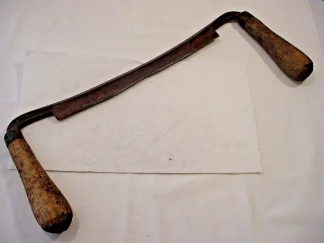 Antique Draw Knife - 9" Blade Spoke Shave - Douglass Mfg - Carpenters Tool