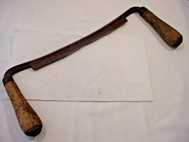 Antique Draw Knife - 9" Blade Spoke Shave - Douglass Mfg - Carpenters Tool