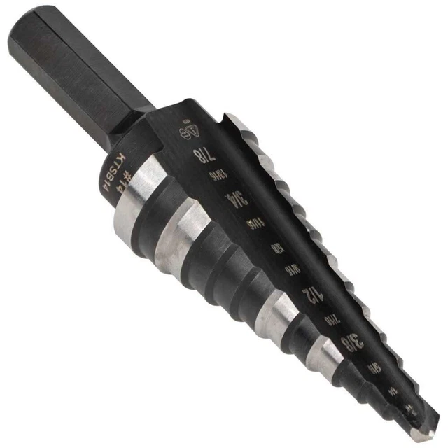Klein Tools Step Drill Bit #14 Double-Fluted