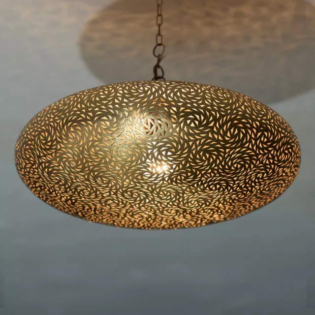 Orientalische Lampe Handgefertigte  Kupferlampe Deckenlampe Deckenleuchte Luxus.