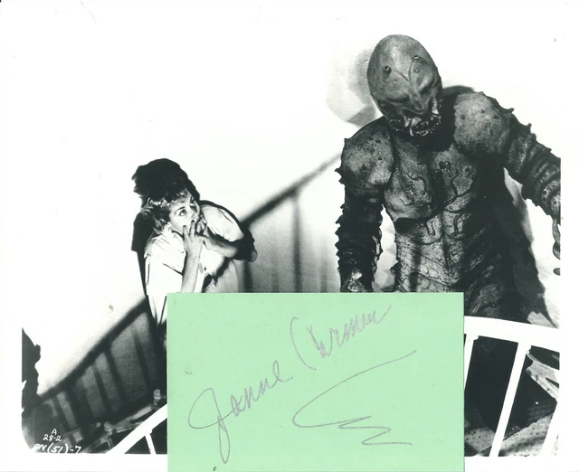 JEANNE CARMEN SIGNED CARD WITH GREAT PHOTO d. 2007