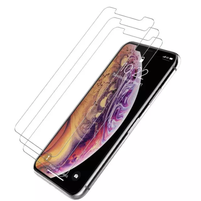 VERRE TREMPÉ pour iPhone PROTECTION ÉCRAN 13 14 15 Pro Max 11 12 Mini XR X 6 7 8 2