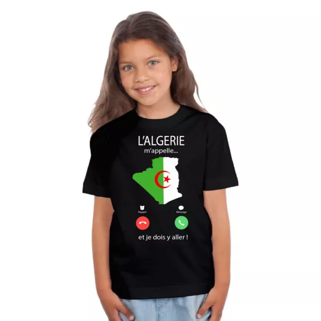 T-shirt ENFANT FILLE L'ALGERIE M'APPELLE...