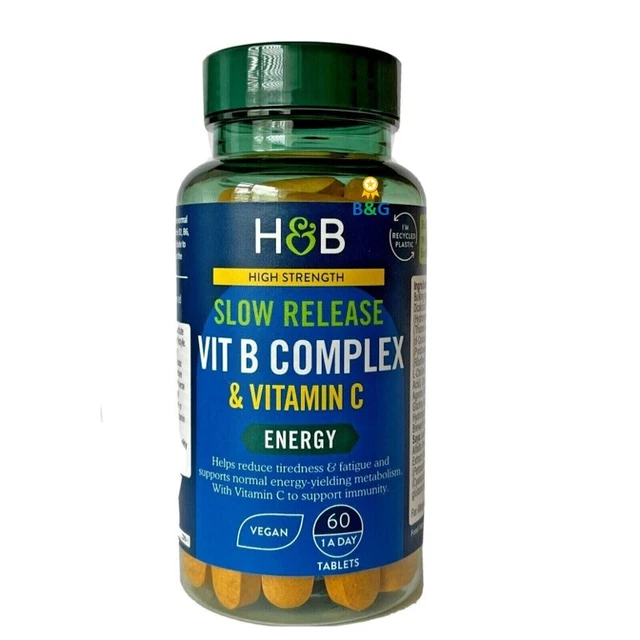 HOLLAND & BARRETT Super Strength Complete Vit B Complex + Vitamin C 60