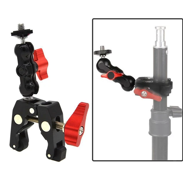 Braccio Di Montaggio A Morsetto Super Con Testa A Sfera Con Filettatura 1/4 "-20