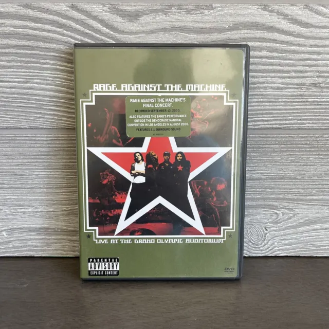 RAGE AGAINST THE MACHINE - Live At The Grand Olympic Auditorium DVD