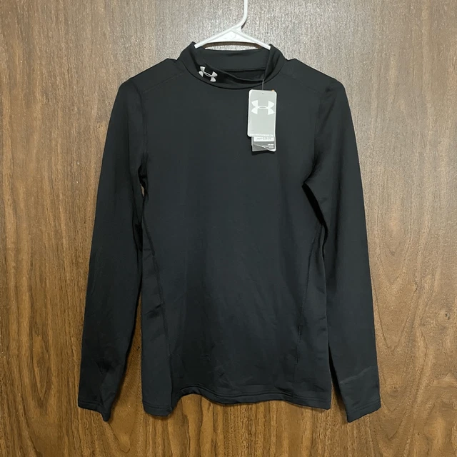 Under Armour Compression Shirt Black ColdGear Long Sleeve Boys' Youth XL NWT