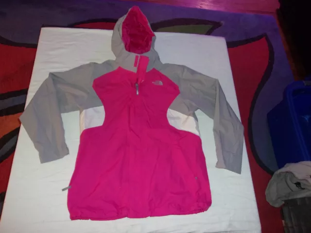 The North Face Hyvent Waterproof Wind Rain Hooded  Jacket  Pink /Girls XL 18