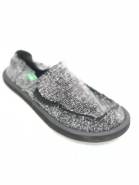 Sanuk Kids Lil Donna Knitster Slip On Shoes Sidewalk Surfers Black 1019670K