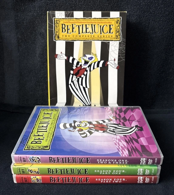 BEETLEJUICE THE COMPLETE Series Seasons 1-4 DVD 12-Disc Box Set Fast ...