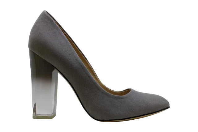 Katy Perry Women's The A.W. Black Microsuede 9 M US, Grey, Size 10.0