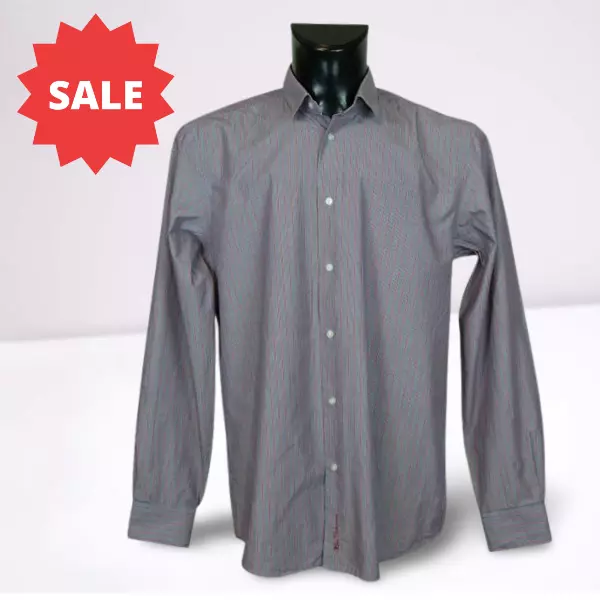 Camisa Hombre Ben Sherman Manga Larga Talla M Vgc #../