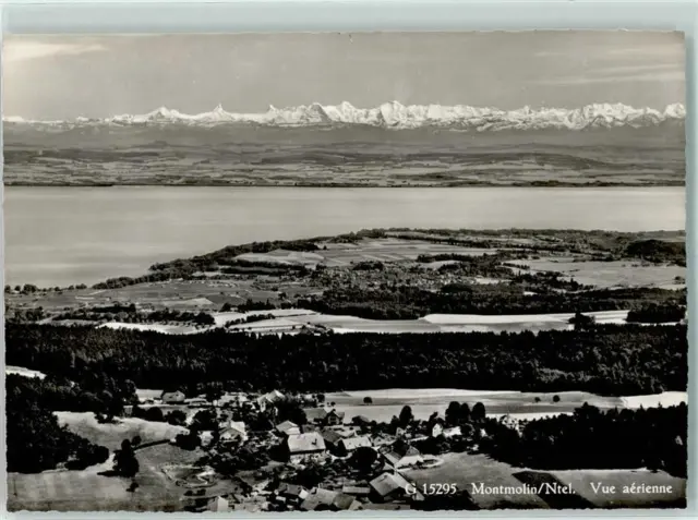 10305747 - Montmollin Fliegeraufnahme Neuenburg / Neuchatel NE Gebrauchsspuren