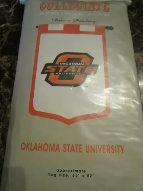 New in Package Oklahoma State University College Banner Flag 35" X 52"