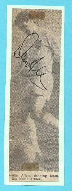 Dennis Allen Reading Fc 1961-1970 Ex Charlton Athletic Rare Original Autograph
