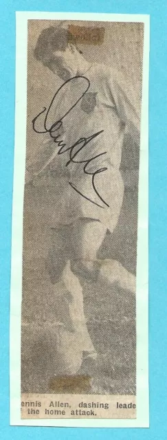 Dennis Allen Reading Fc 1961-1970 Ex Charlton Athletic Rare Original Autograph