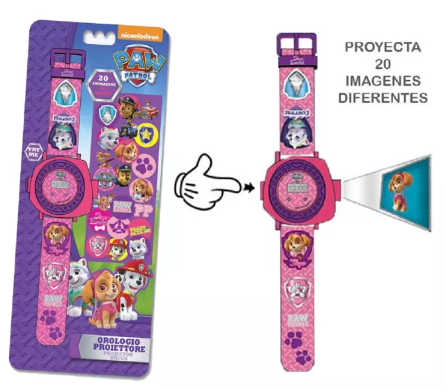 Paw Patrol Skye Montre à Bracelet Avec 20 Images Projecteur pour Enfants Jeu