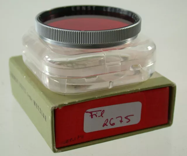 Orig Leica Leitz Summarit Rot Red R Objektiv Filter Lens E41 41Ø 41mm fil2675/8